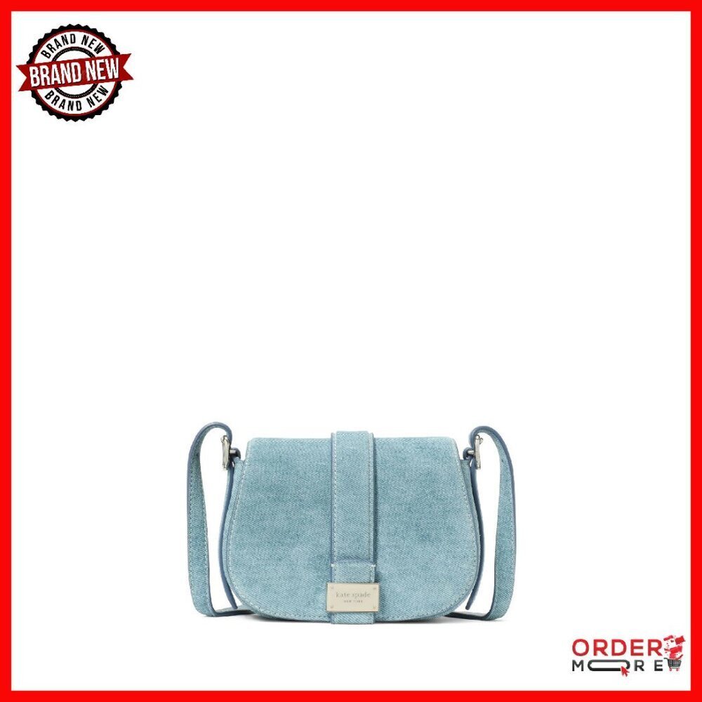 Textured Leather Mini Saddle Crossbody Bag - Compact & Chic